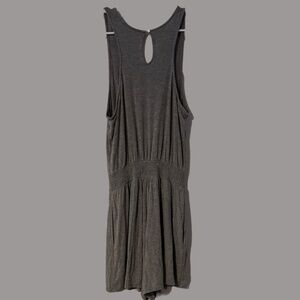 Aerie Grey Smocked Waist Romper Size small
